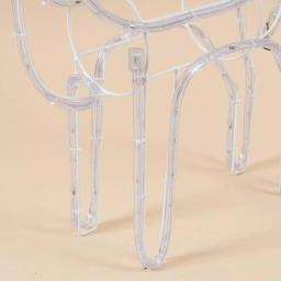 Luxen Home 25 in. LED White Rope Light Standing Reindeer - Indoor/Outdoor Christmas Decoration thumbnail 2