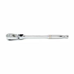 GEARWRENCH 3/8 in. Drive 90-Tooth Locking Flex Head Teardrop Ratchet, 11 in. thumbnail 3
