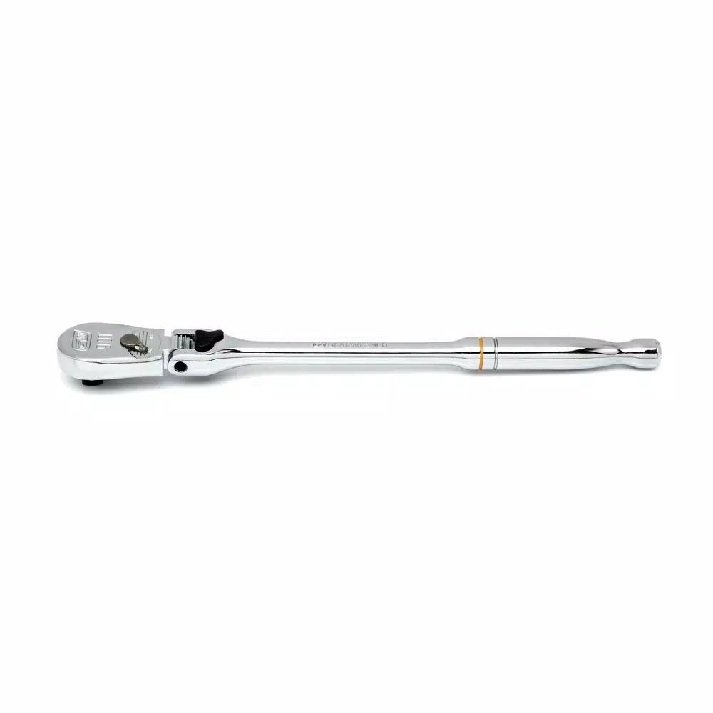 GEARWRENCH 3/8 in. Drive 90-Tooth Locking Flex Head Teardrop Ratchet, 11 in.