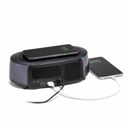 iHome TIMEBOOST GLOW Color Changing Bluetooth Alarm Clock Speaker with Qi Wireless Charging thumbnail 11