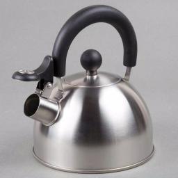 Creative Home Simplicity 6-Cup Brushed Stainless Steel Stovetop Tea Kettle with Whistle thumbnail 3