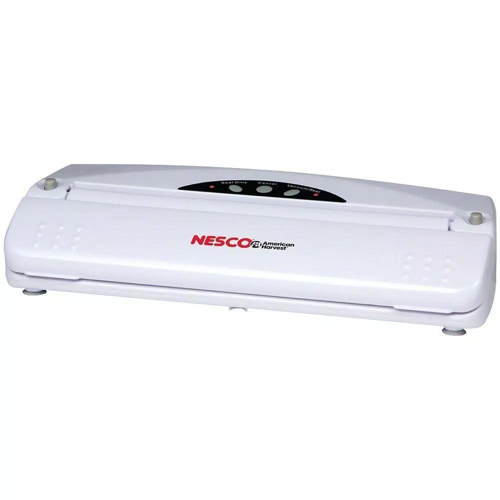 Nesco VS-01 Vacuum Sealer, White Automatic Food Sealer with 20 Bags