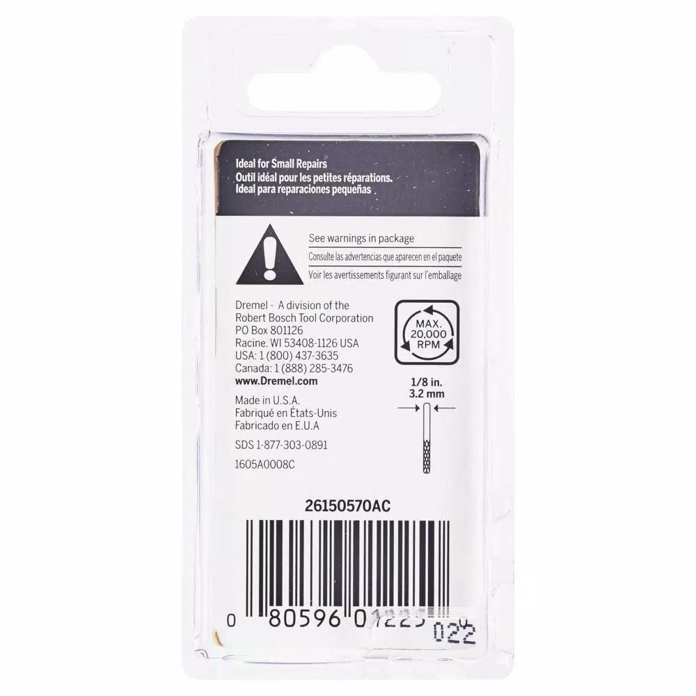 Dremel Carbide Grout Removal Rotary Tool Bit, 1/8 in. Shank, for Wall and Floor Tile Repair
