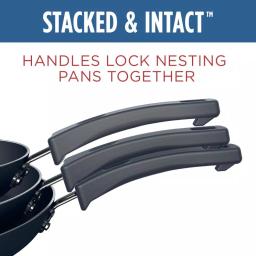 Farberware Neat Nest 12 in. Aluminum Nonstick Skillet, Black thumbnail 3