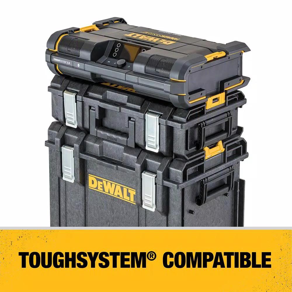 DEWALT TOUGHSYSTEM 2.0 Bluetooth Jobsite Radio and Charger