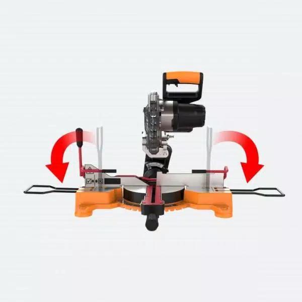 Worx 20V Power Share 7-1/4 in. Sliding Miter Saw with Clamping Feature (Tool-Only)