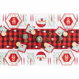 Sugar Plum Party SugarPlum Holly Jolly 32-Piece Assorted Disposable Paper Napkins thumbnail 4