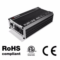 Wagan Tech PureLine 400-Watt Pure Sine Wave Power Inverter, 110V-120V AC Output, ETL Certified thumbnail 2