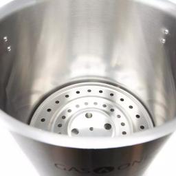 Gas One 32 Qt. Stainless Steel Stock Pot Set with Lid and Steamer Rack thumbnail 5