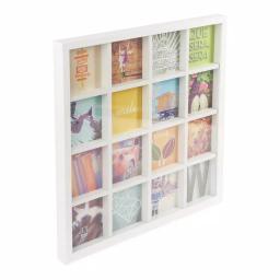 Umbra Gridart White Collage Picture Frame - 16 Photo Capacity, 4x4 inch Modern Wood Wall Decor thumbnail 2