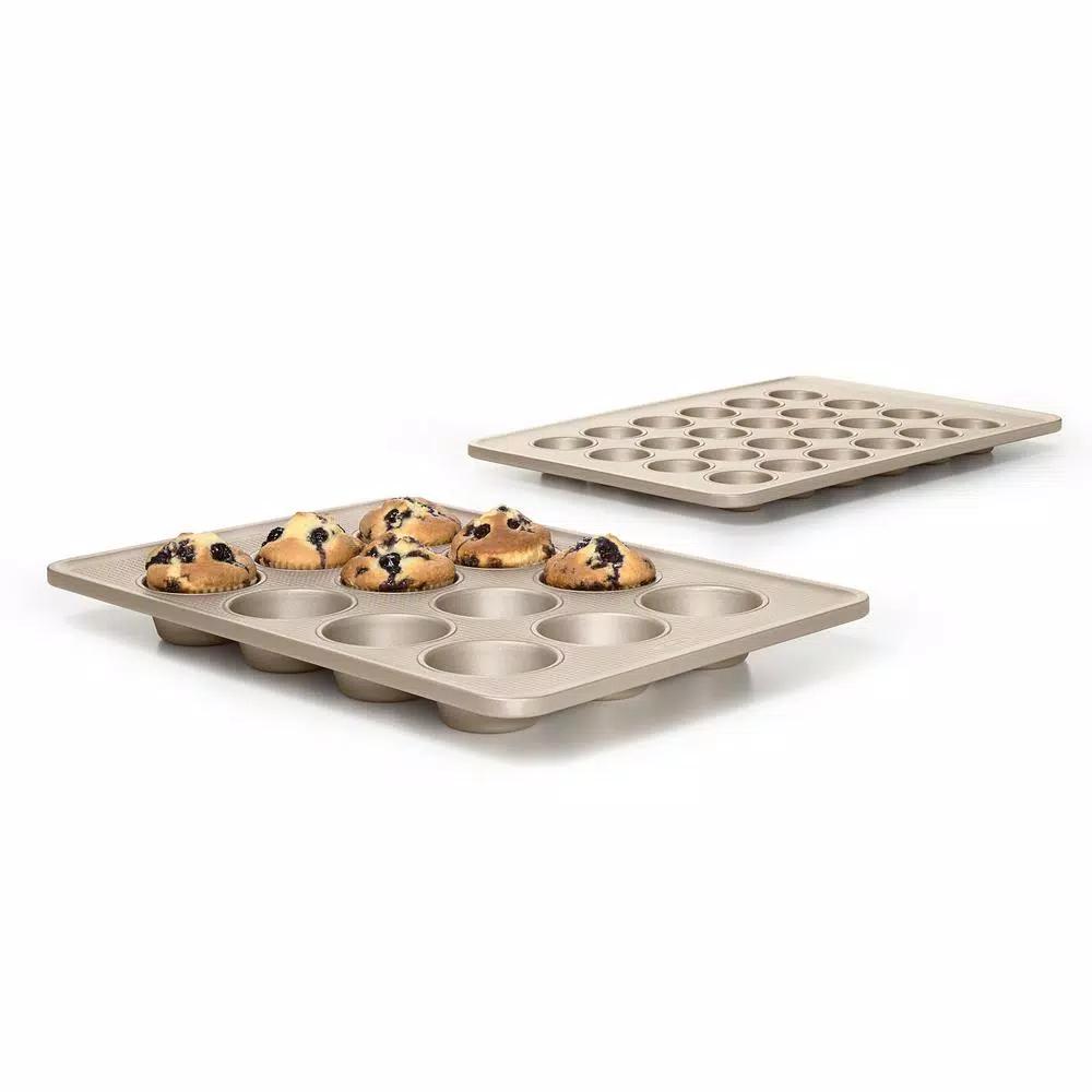 OXO Good Grips Non-Stick Pro 12-Cup Muffin Pan, Commercial-Grade Aluminized Steel