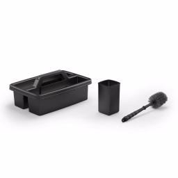 Suncast Commercial Housekeeping Cart Caddy with Toilet Brush and Holder thumbnail 2