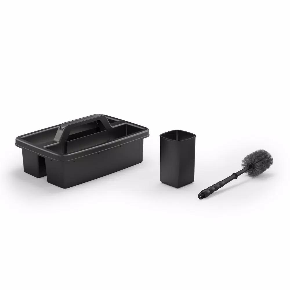 Suncast Commercial Housekeeping Cart Caddy with Toilet Brush and Holder