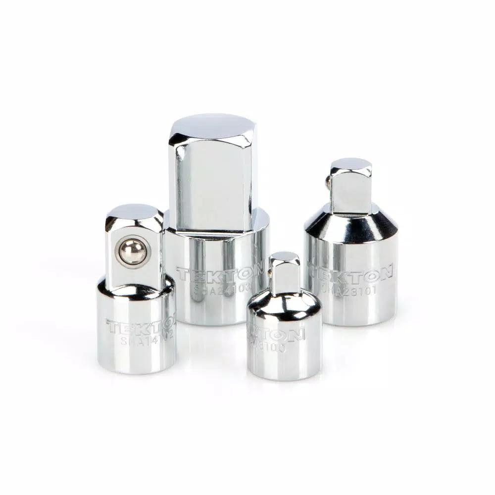 TEKTON 4-Piece Socket Adapter and Reducer Set, 1/4 in., 3/8 in., and 1/2 in. Drive Sizes