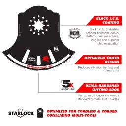 DIABLO 3-1/2 in. Universal Fit Bi-Metal Oscillating Blade for General Purpose Cuts thumbnail 3