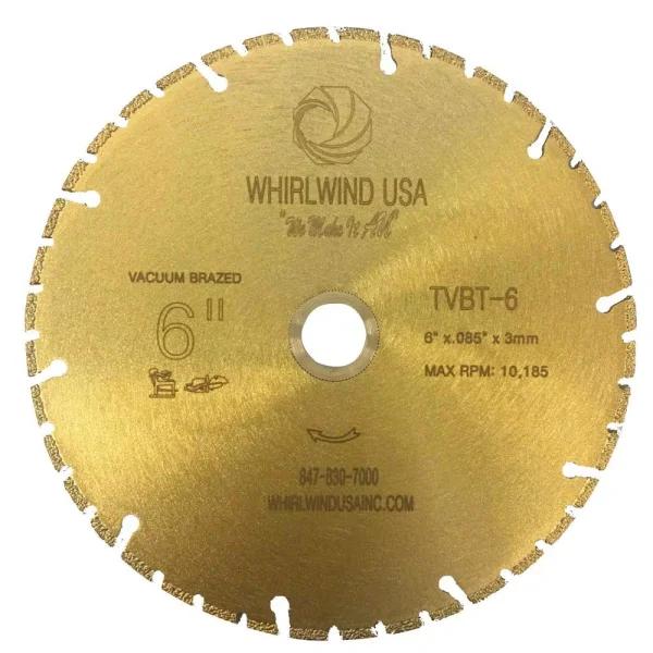 Whirlwind USA 6 in. 40-Teeth Segmented Diamond Blade for Metal and Plastic