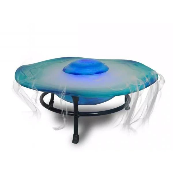 X Brand Canary Mist Fountain and Aromatherapy Oil Diffuser with Inline Control and 12 Color Changing LED Lights