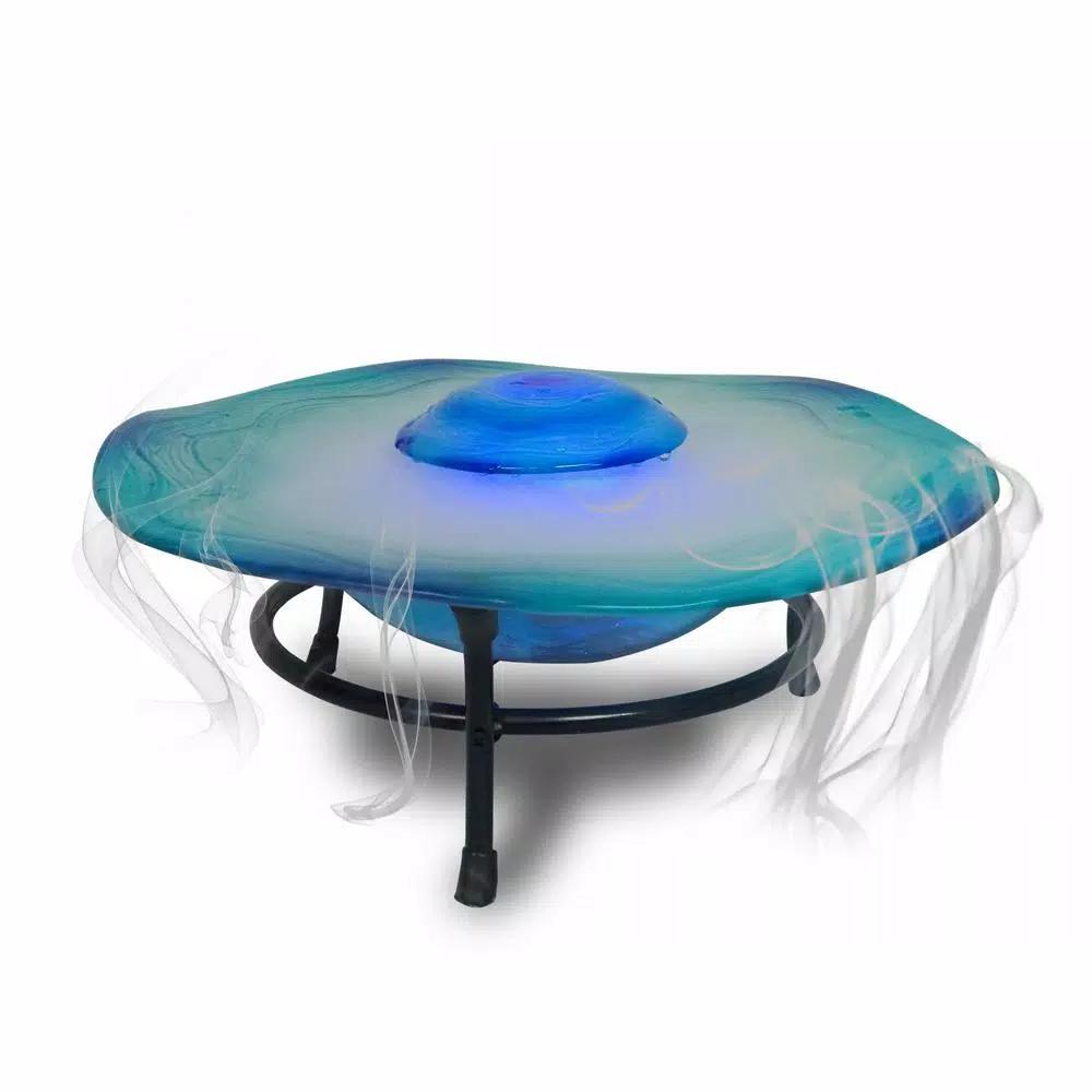 X Brand Canary Mist Fountain and Aromatherapy Oil Diffuser with Inline Control and 12 Color Changing LED Lights