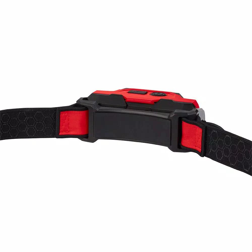 Milwaukee 600 Lumen USB Rechargeable BEACON Hard Hat Headlamp with REDLITHIUM USB Battery