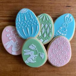Designer Stencils Faberge Eggs and Easter Bunnies Cookie Stencil Bundle, 6-Pattern Set thumbnail 4
