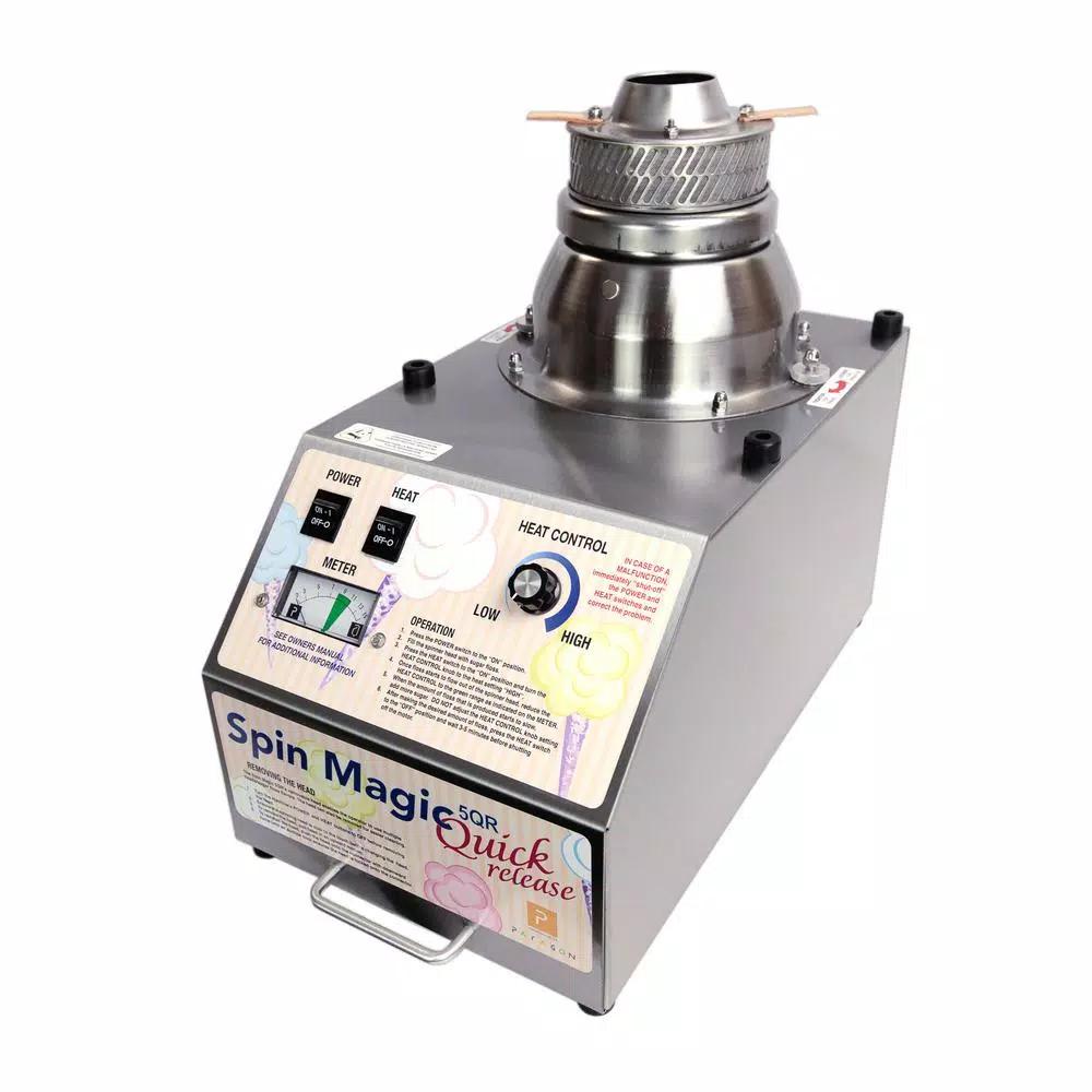 Paragon Spin Magic 5 Quick Release Cotton Candy Maker, Stainless Steel Commercial Machine