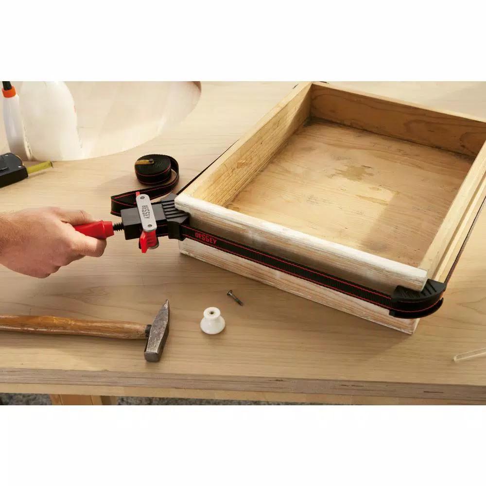 BESSEY Strap Clamp with 90-Degree Corner Pieces, 12 ft. Capacity
