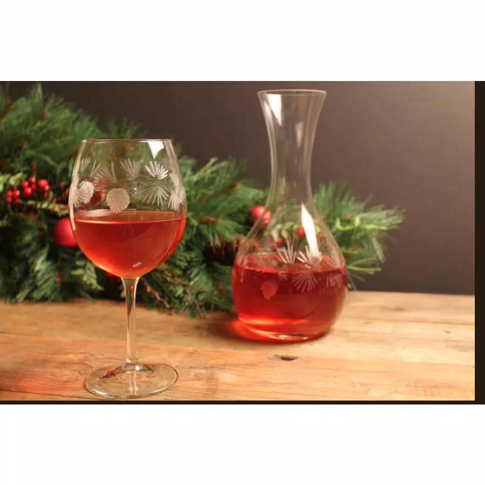 Rolf Glass Icy Pine 18 oz. Clear Balloon Wine Glasses, Set of 4