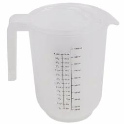 Unbranded Precise Pour 3-Piece Clear Plastic Measuring Cup Set - 1, 2, and 4 Cup Sizes thumbnail 2