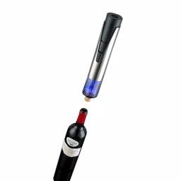 Wine Enthusiast Electric Blue 1 Wine Opener and Preserver Set with Rechargeable Stand thumbnail 5