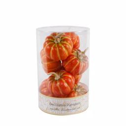 Flora Bunda 3 in. Dark Orange Foam Pumpkin Filler, Set of 8 - Fall Harvest Indoor Tabletop Decor thumbnail 1