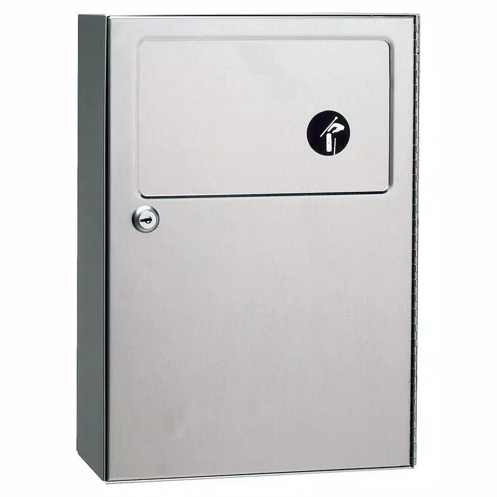 BOBRICK Classic Series Surface-Mounted Sanitary Napkin Disposal - Type-304 Stainless Steel