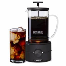 Presto Dorothy Rapid Cold Brew Coffee Maker, 5-Cup 22 oz. Whirlpool Extraction, Black thumbnail 2