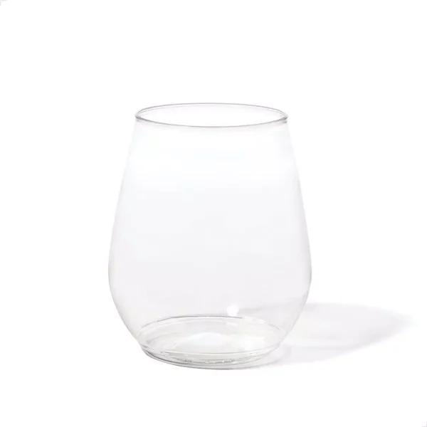 TOSSWARE Unbreakable 18 oz. Stemless Plastic Wine Tumblers, Clear, Set of 252