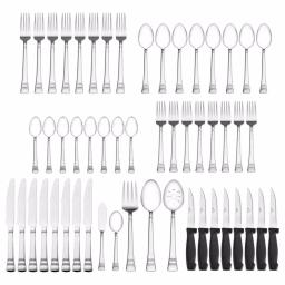 Pfaltzgraff Sapphire Bay 53-Piece Stainless Steel Flatware Set, Service for 8 thumbnail 2
