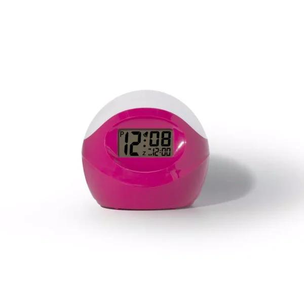 Unbranded Pink Digital Alarm Clock with Color Changing Mood Light and 5-Minute Snooze
