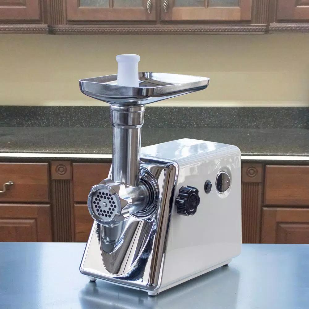 Sportsman Series 250W Electric Meat Grinder with Sausage Stuffing Tubes and 3 Cutting Plates