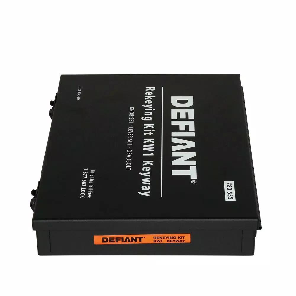 Defiant Rekey Kit with Metal Casing and Master Pins