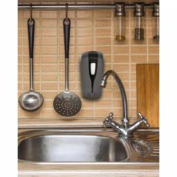 Alpine Industries Aspen Commercial 16 oz. Manual Foam Soap Dispenser, Gray/Black Refillable Wall Mount thumbnail 6