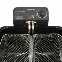 Presto ProFry 12-Cup Deep Fryer, 1800W Electric Immersion Element with 2 Oblong Baskets thumbnail 7