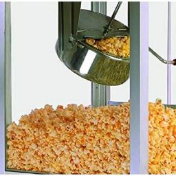 Elite Deluxe 8 oz. Kettle Popcorn Trolley - Red & Gold Pushcart & Tabletop Popper thumbnail 3