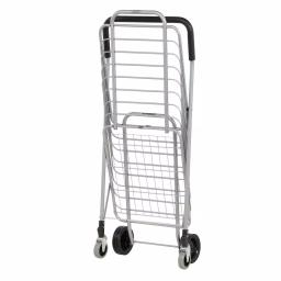 Polder Superlight Shopping Cart, Lightweight Aluminum Grocery & Utility Cart with 360° Swivel Wheels thumbnail 4