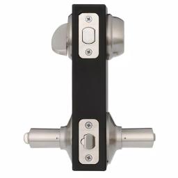 Schlage Latitude Entry Door Lever and Single Cylinder Deadbolt Combo Pack, Satin Nickel thumbnail 3