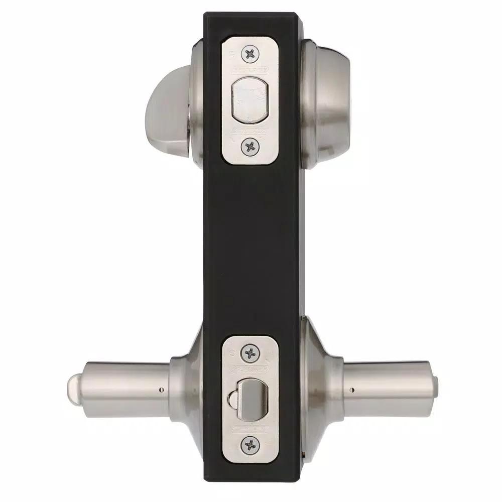 Schlage Latitude Entry Door Lever and Single Cylinder Deadbolt Combo Pack, Satin Nickel