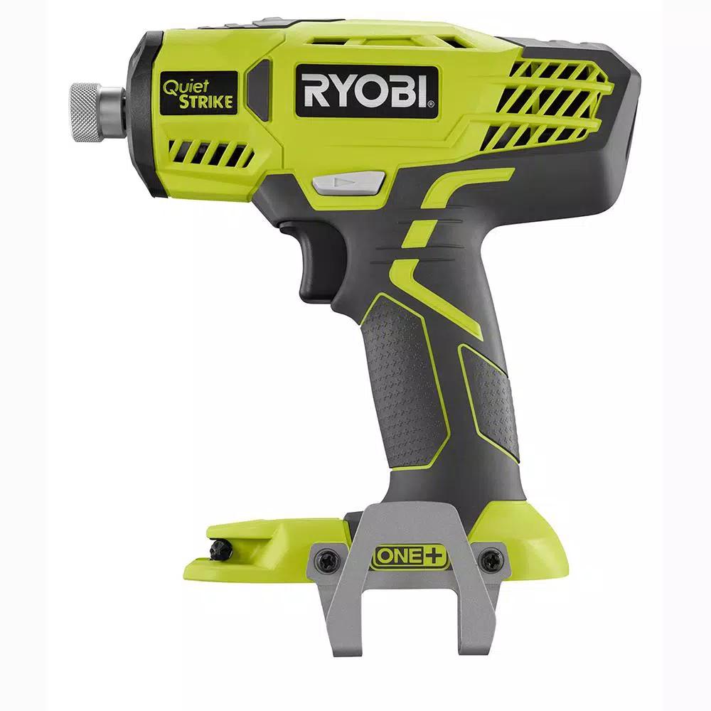 RYOBI 18V ONE+ QuietSTRIKE 1/4 in. Hex Pulse Driver Kit with 1.5 Ah Battery