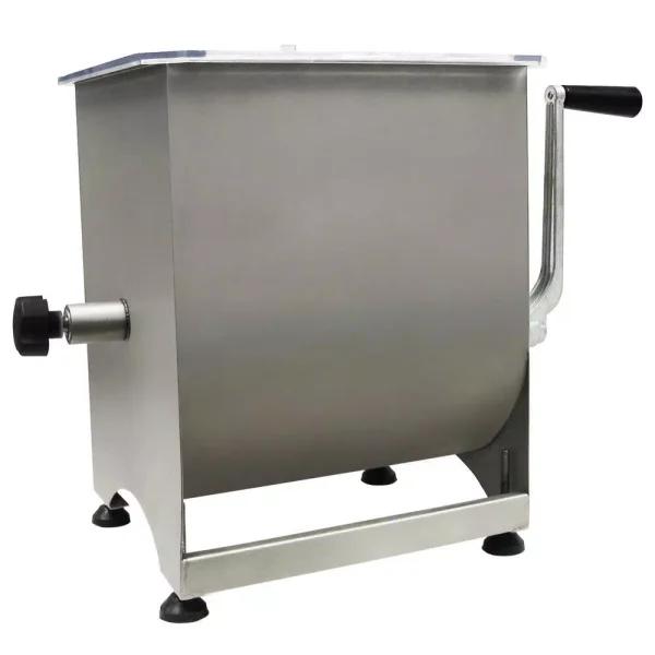 Weston Stainless Steel Manual Meat Mixer, 44 lb Capacity with Removable Paddles
