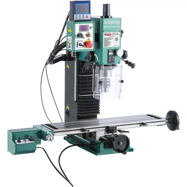 Grizzly Industrial Mini Mill 2.7 Variable Speed Milling Machine with 3-Axis DRO and R8 Spindle