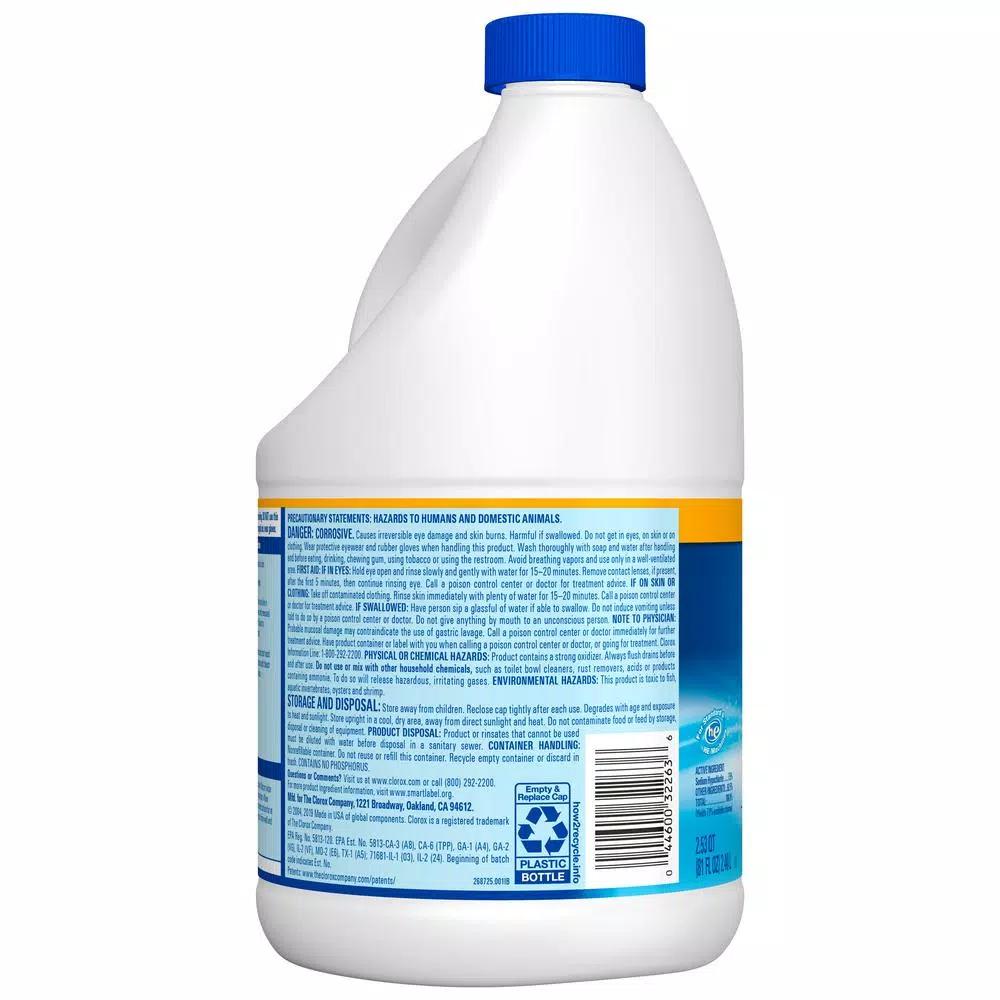 Clorox Disinfecting Bleach Regular Concentrated Liquid Cleaner, 81 oz