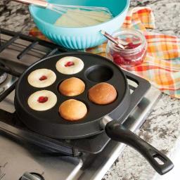 Nordic Ware Danish Ebelskiver Pan - Nonstick Cast Aluminum Stovetop Griddle thumbnail 2