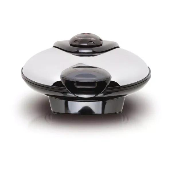 Euro Cuisine Euro-Cuisine 5-Heart Shape American Waffle Maker, 8-inch Non-Stick Ceramic Plates, Black