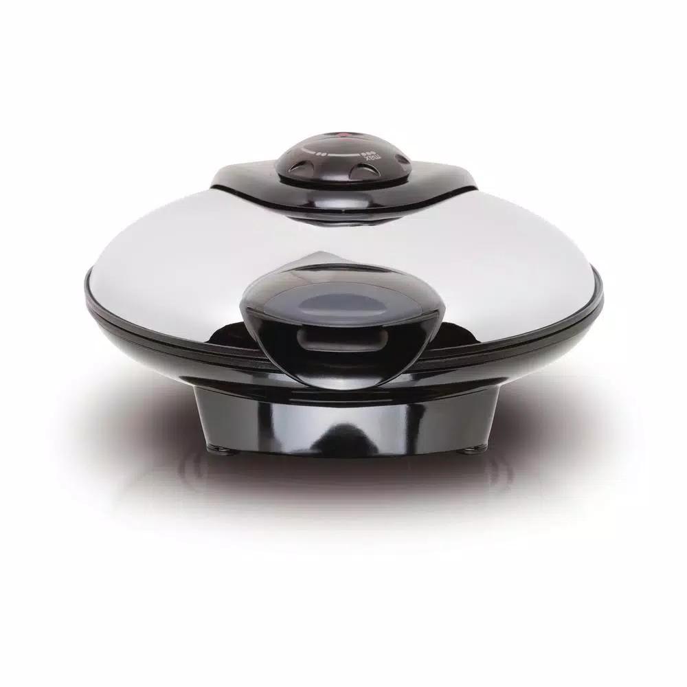 Euro Cuisine Euro-Cuisine 5-Heart Shape American Waffle Maker, 8-inch Non-Stick Ceramic Plates, Black